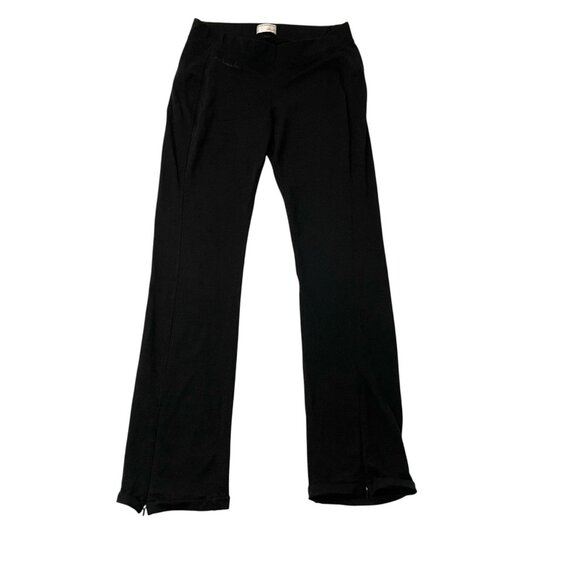 Icebreaker Merino Wool Blend Zip Leg Lounge Pants Black Flare Women's Large - Picture 1 of 11